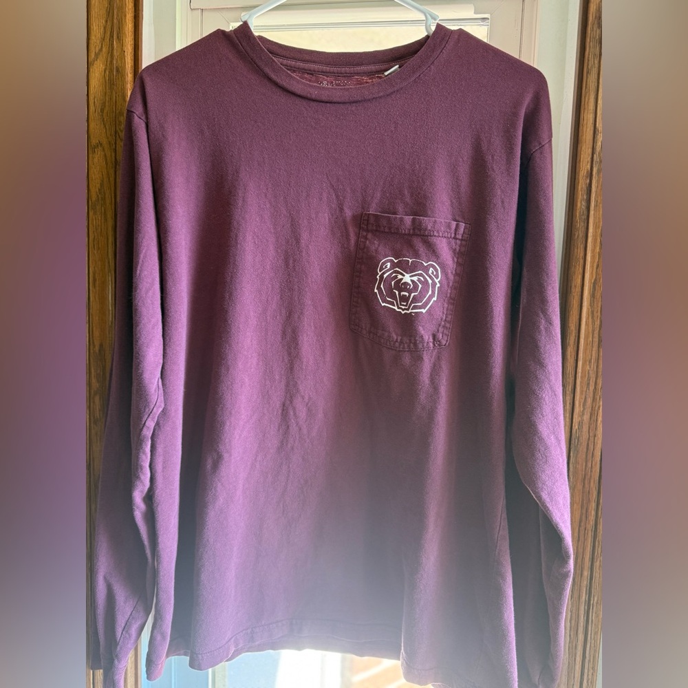 Missouri State Long Sleeve Pocket Shirt with Bear Logo